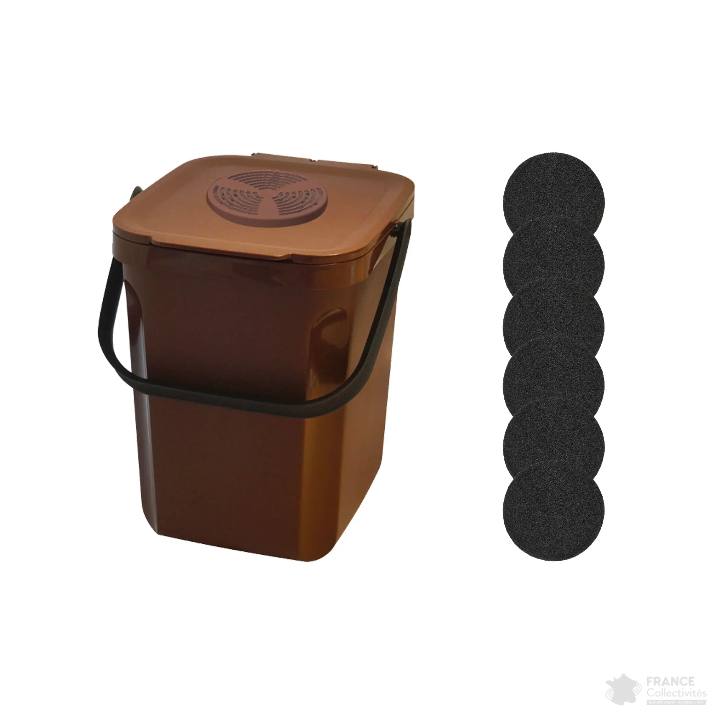 Poubelle compost 10 L Organik green - France Collectivités