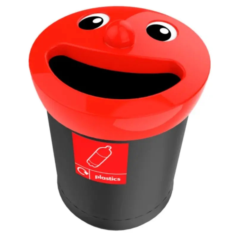 Poubelle smiley face 52L plastique