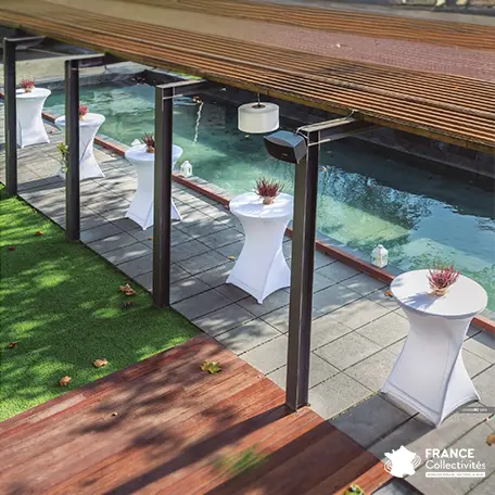 Nappe Stretch pour table de cocktail "Classic Collection" - France Collectivités