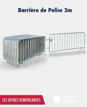Promo barrière de police 2 m france collectivités
