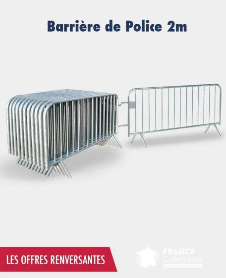 Promo barrière de police 2 m france collectivités