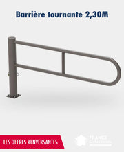 Promo barrière tournante 2.30 m france collectivités
