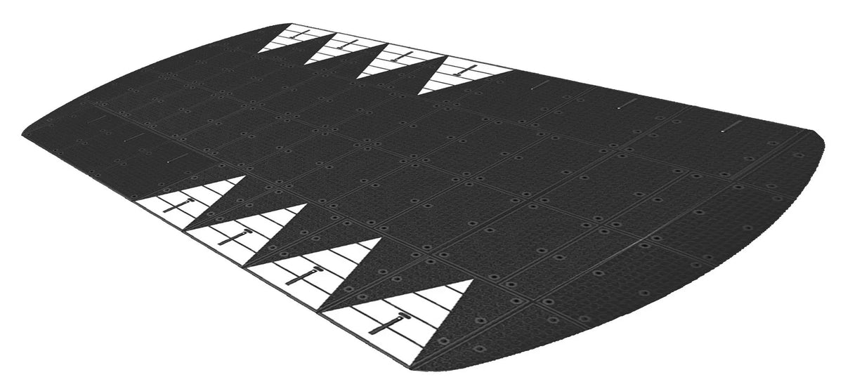 Modules du ralentisseur dos d'âne Viso avec dents de requin réfléchissantes