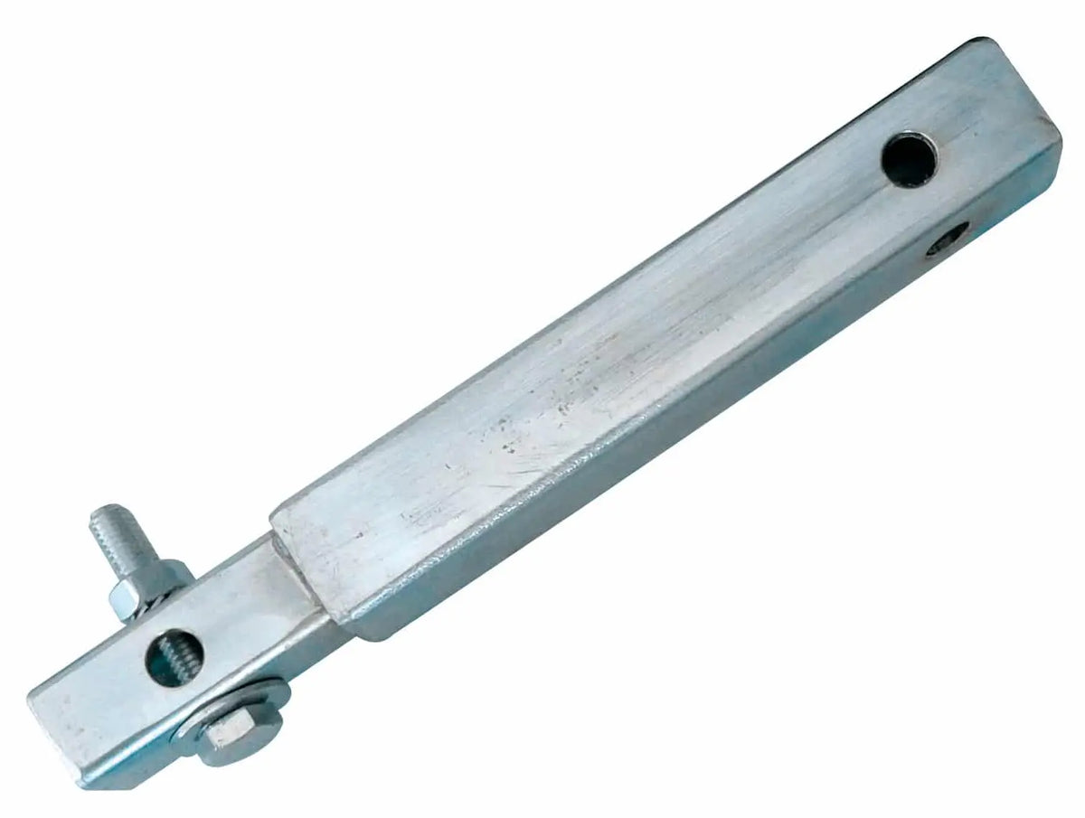 Rallonge de fixation galvanisée section 25 x 25 mm pour miroir de sécurité