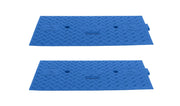 Lot de 2 rampes PMR bleues pour passe-câbles 5 et 6 canaux