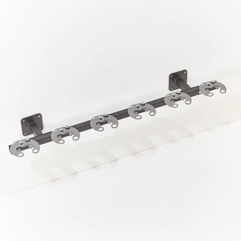 Range-trottinette mural en acier avec système antivol par pince et fixation murale robuste