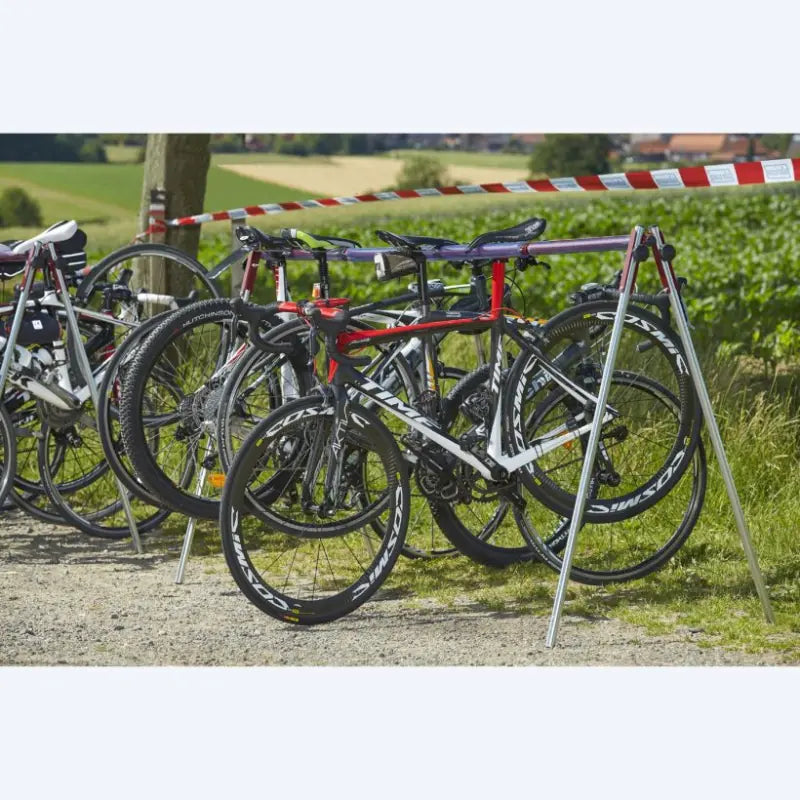 Râtelier pliant nomade 9 vélos Mottez - France Collectivités