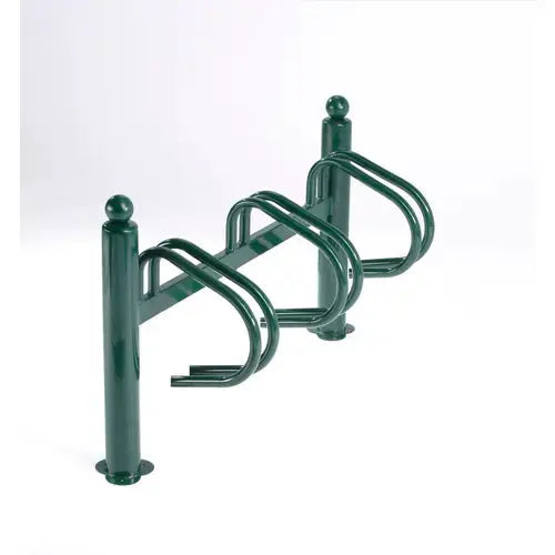 Râtelier New York Mottez 3 vélos côte à côte vert, 1,12 m de long