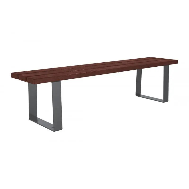 Banquette Riga acier et plastique recyclé