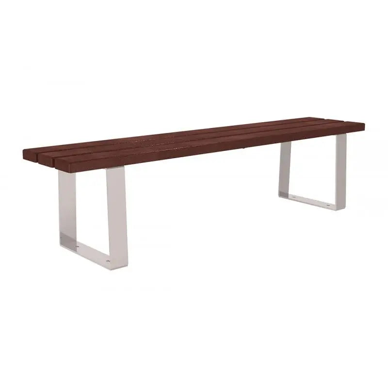 Banquette Riga acier et plastique recyclé