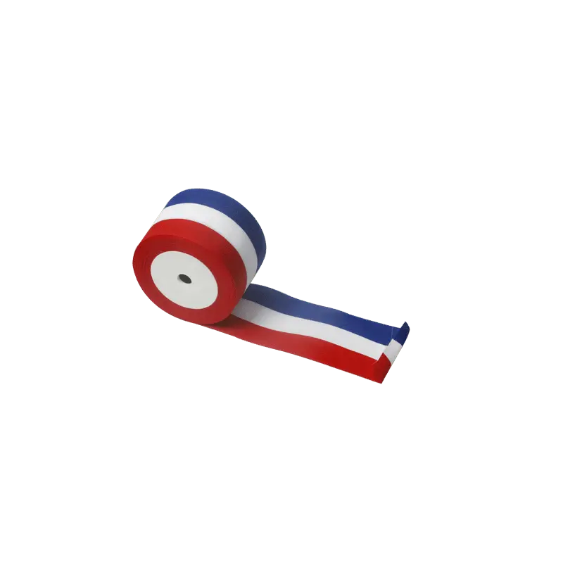 Ruban tricolore 68 mm inauguration cérémonies france collectivités