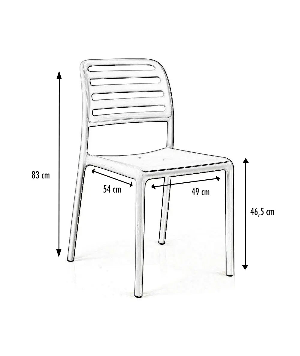 Chaise polypro Costa france collectivités