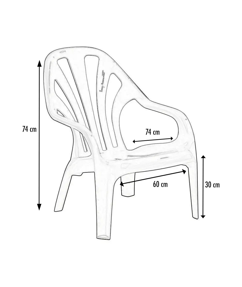 Fauteuil bas résine Boléro france collectivités
