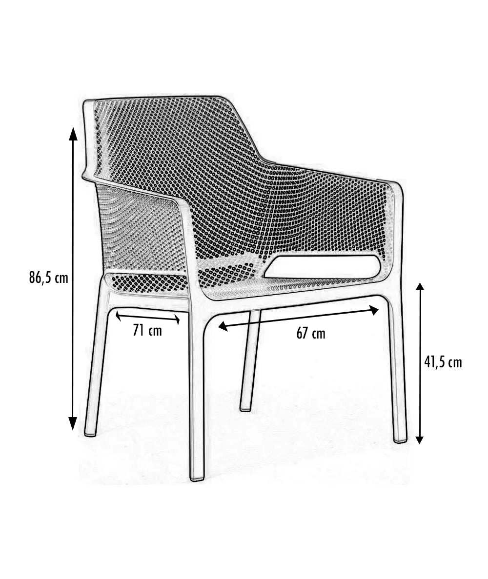 Fauteuil bas polypro Net Relax france collectivités