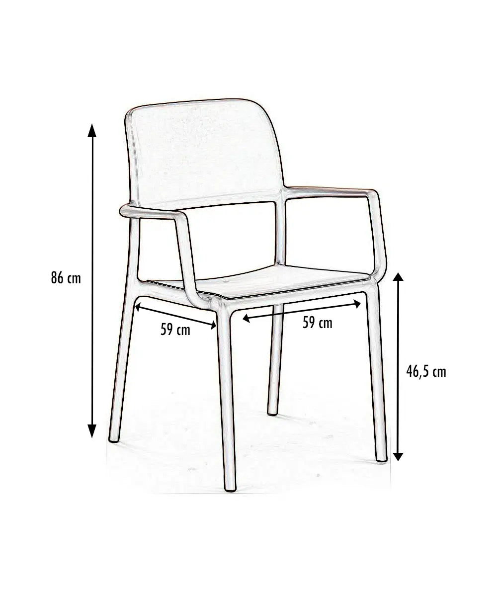 Fauteuil polypro Riva france collectivités