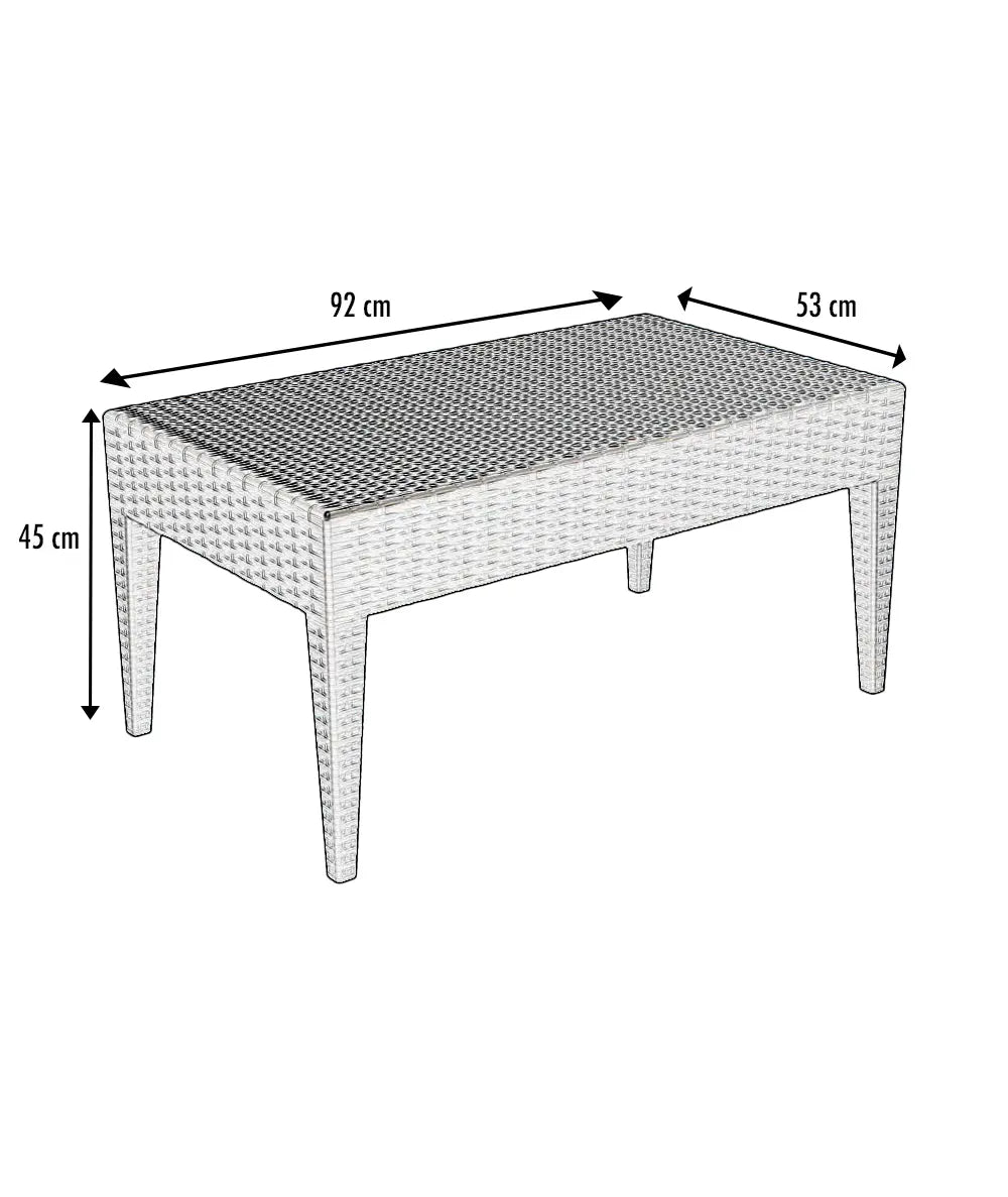 Table basse polypro Miami france collectivités
