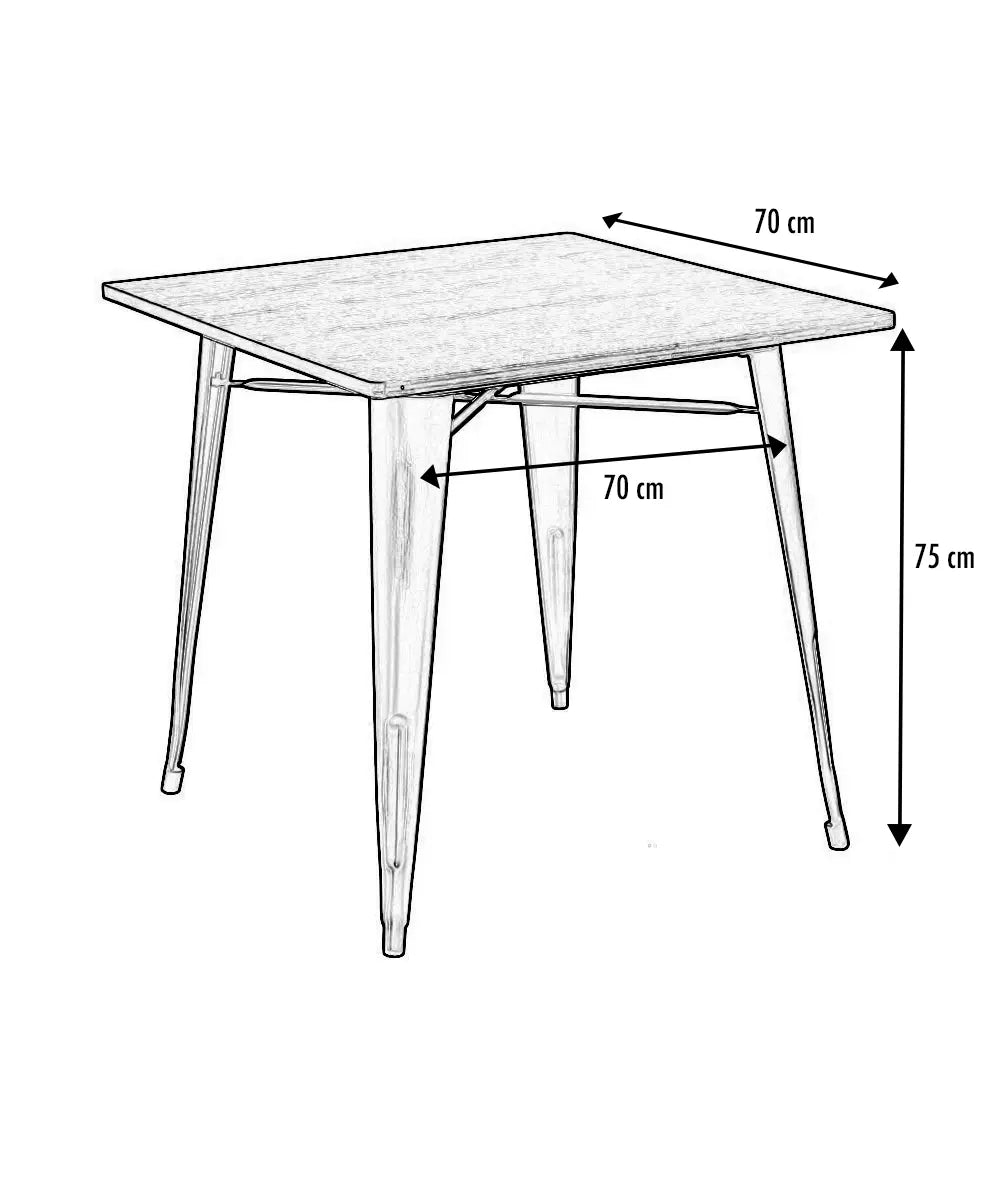 Table métal Hot france collectivités