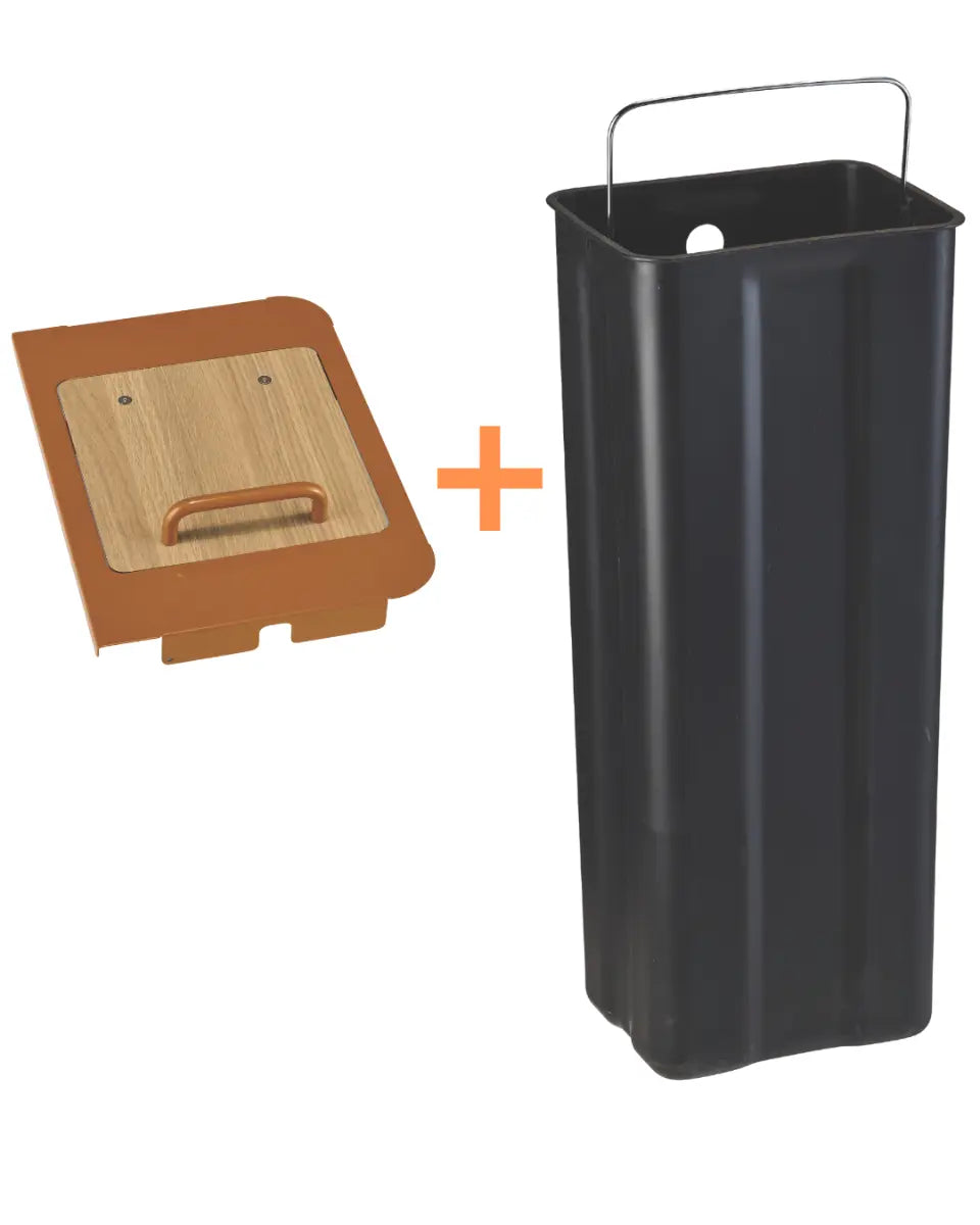 Couvercle + seau 30L pour poubelle 2x40L Venus Biodéchets Rossignol