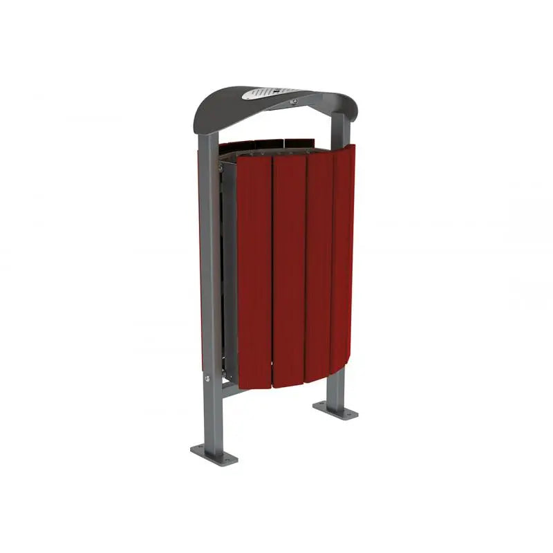 Corbeille Silaos acier et bois 50L