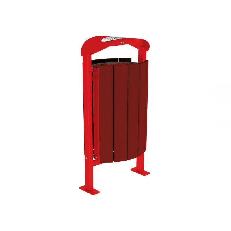 Corbeille Silaos acier et bois 50L