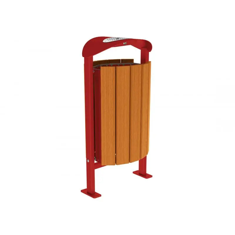 Corbeille Silaos acier et bois 50L