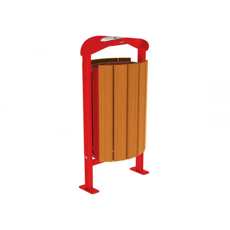 Corbeille Silaos acier et bois 50L