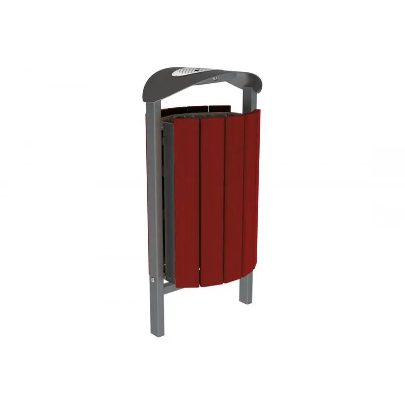 Corbeille Silaos acier et bois 50L