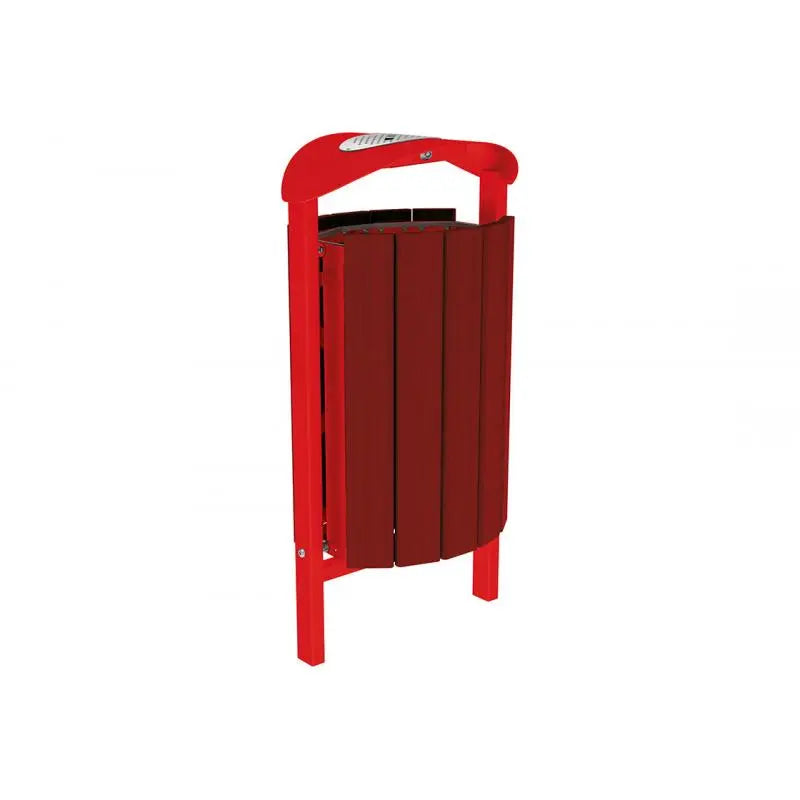 Corbeille Silaos acier et bois 50L