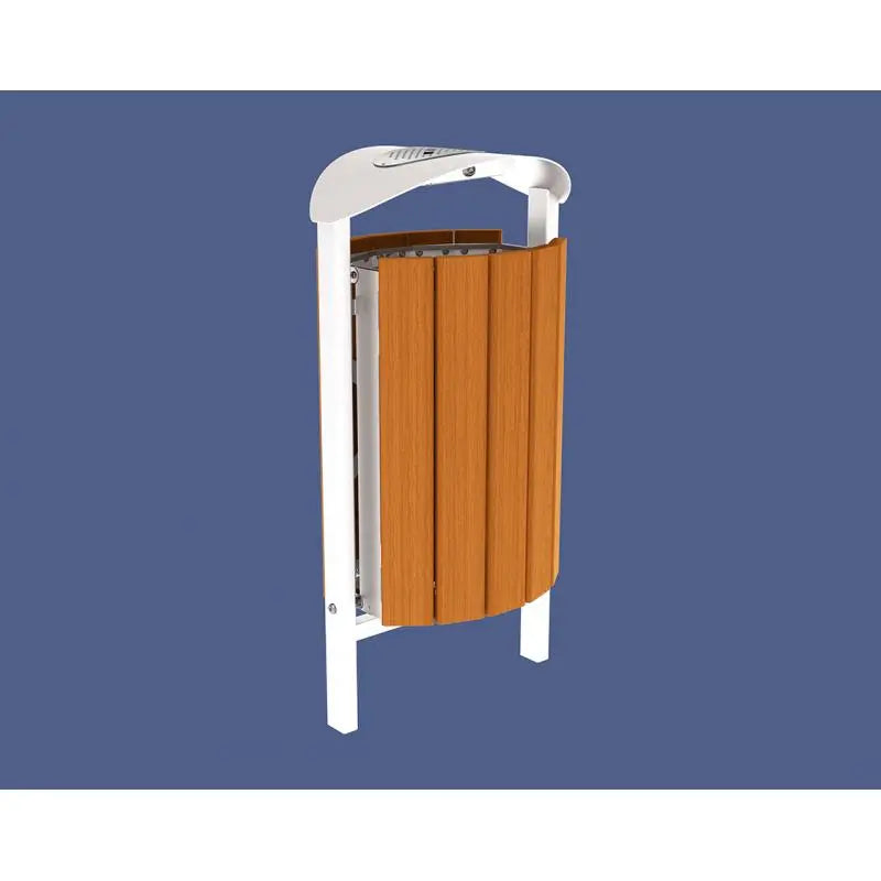 Corbeille Silaos acier et bois 50L