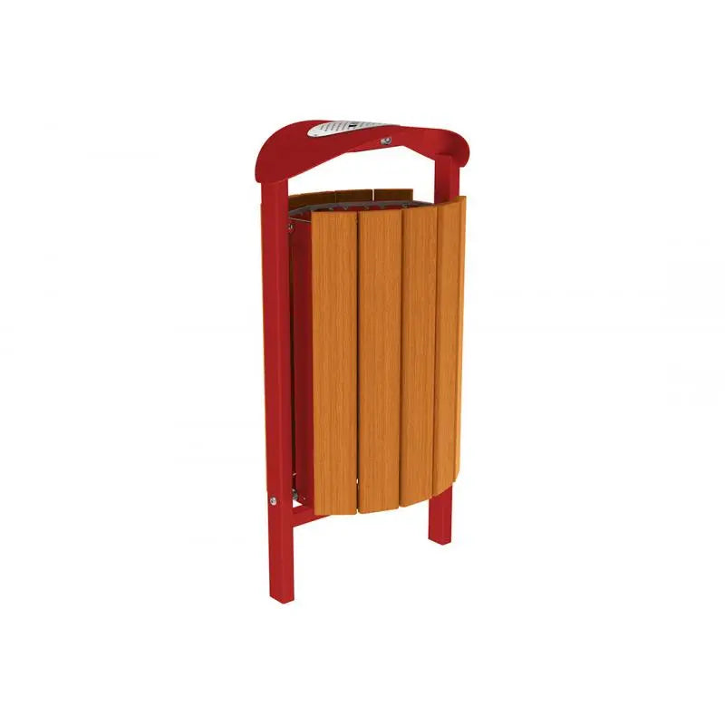 Corbeille Silaos acier et bois 50L