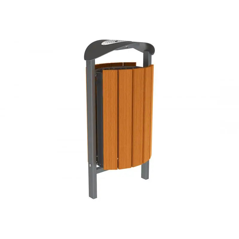 Corbeille Silaos acier et bois 50L