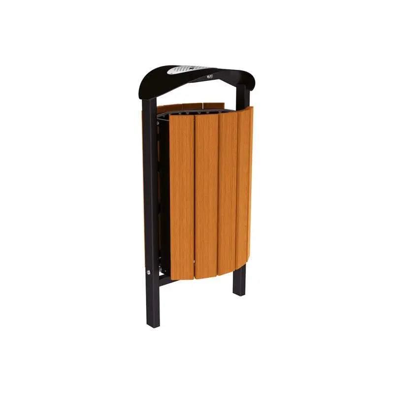 Corbeille Silaos acier et bois 50L