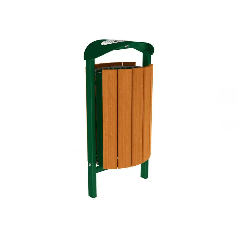 Corbeille Silaos acier et bois 50L