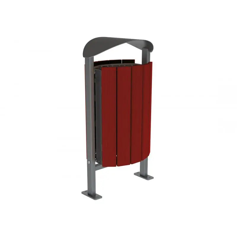 Corbeille Silaos acier et bois 50L