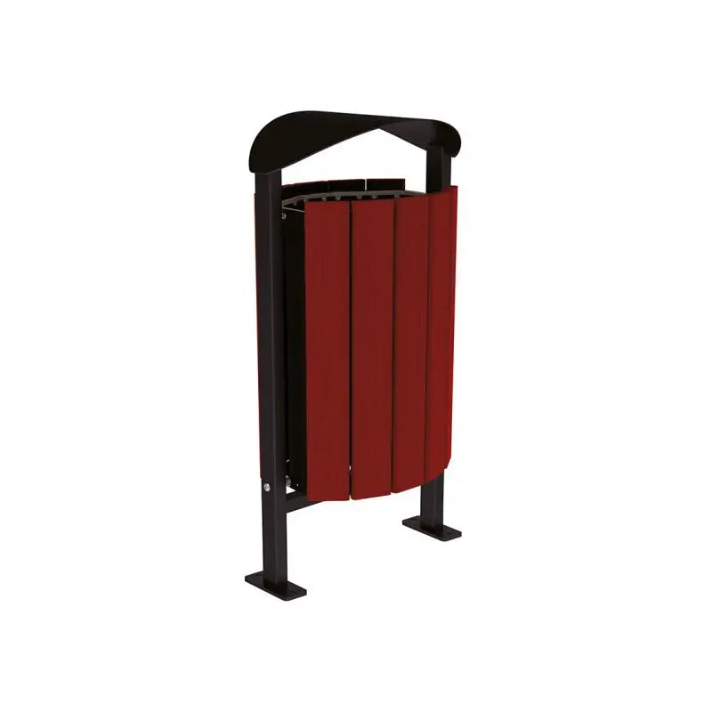 Corbeille Silaos acier et bois 50L