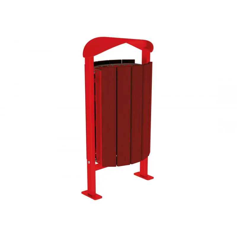 Corbeille Silaos acier et bois 50L