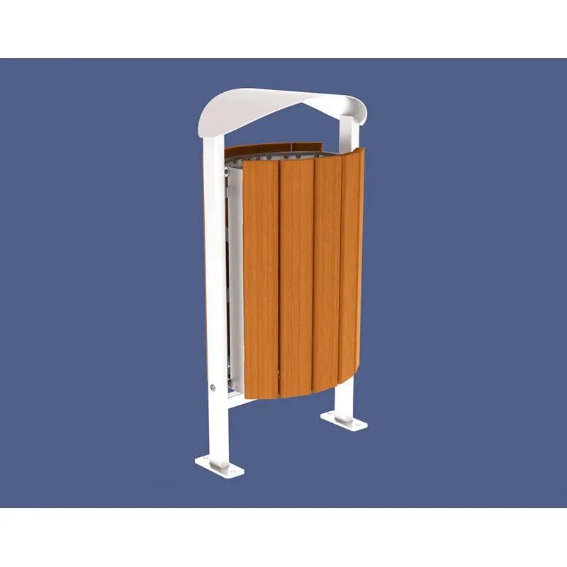 Corbeille Silaos acier et bois 50L