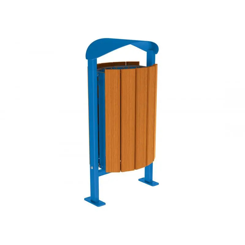 Corbeille Silaos acier et bois 50L