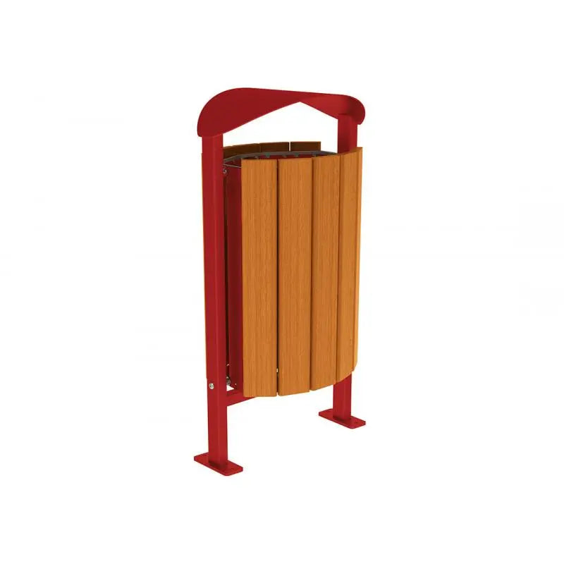 Corbeille Silaos acier et bois 50L