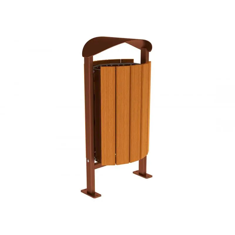 Corbeille Silaos acier et bois 50L