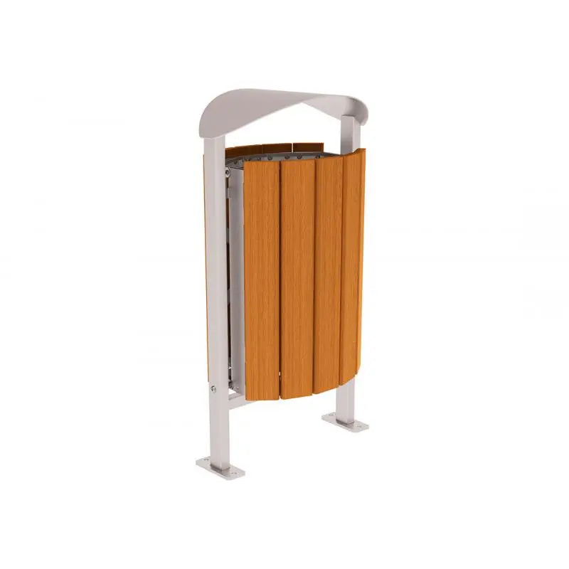 Corbeille Silaos acier et bois 50L
