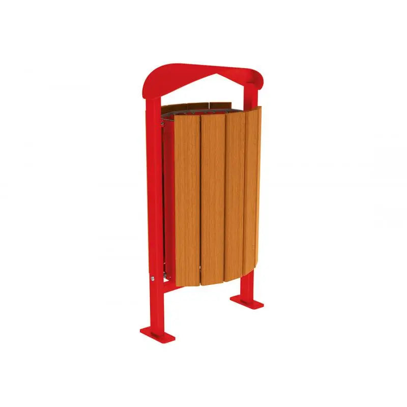 Corbeille Silaos acier et bois 50L