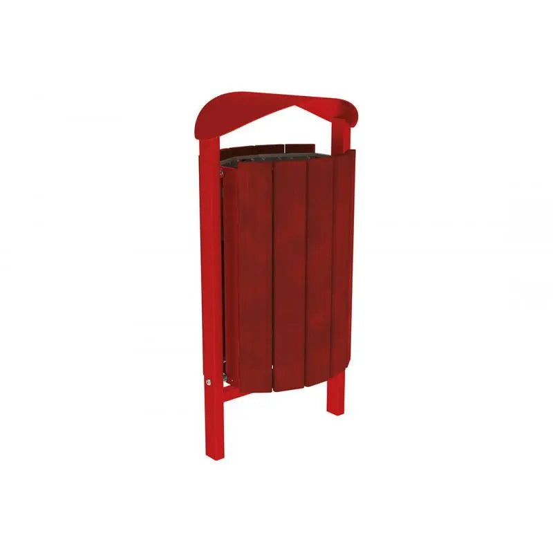 Corbeille Silaos acier et bois 50L