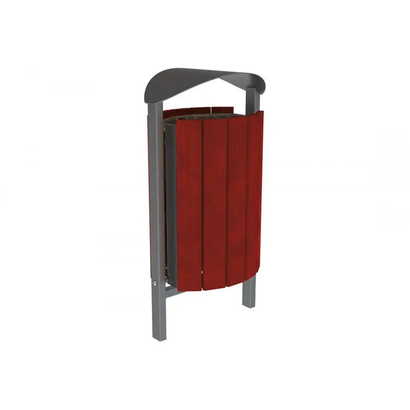 Corbeille Silaos acier et bois 50L
