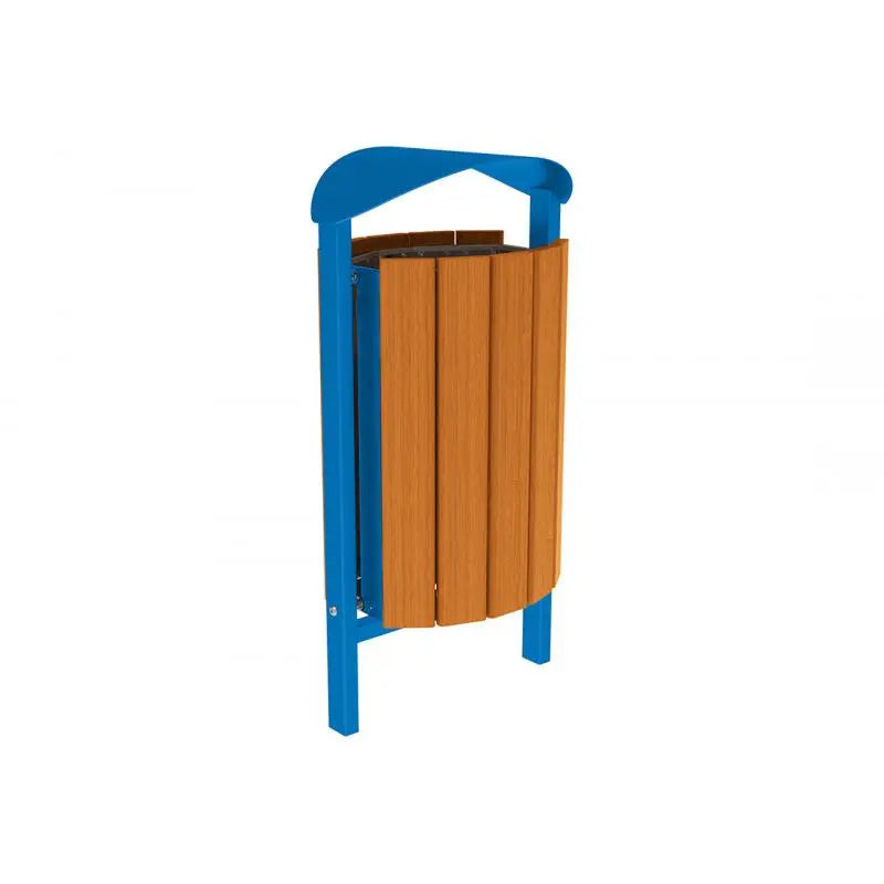 Corbeille Silaos acier et bois 50L