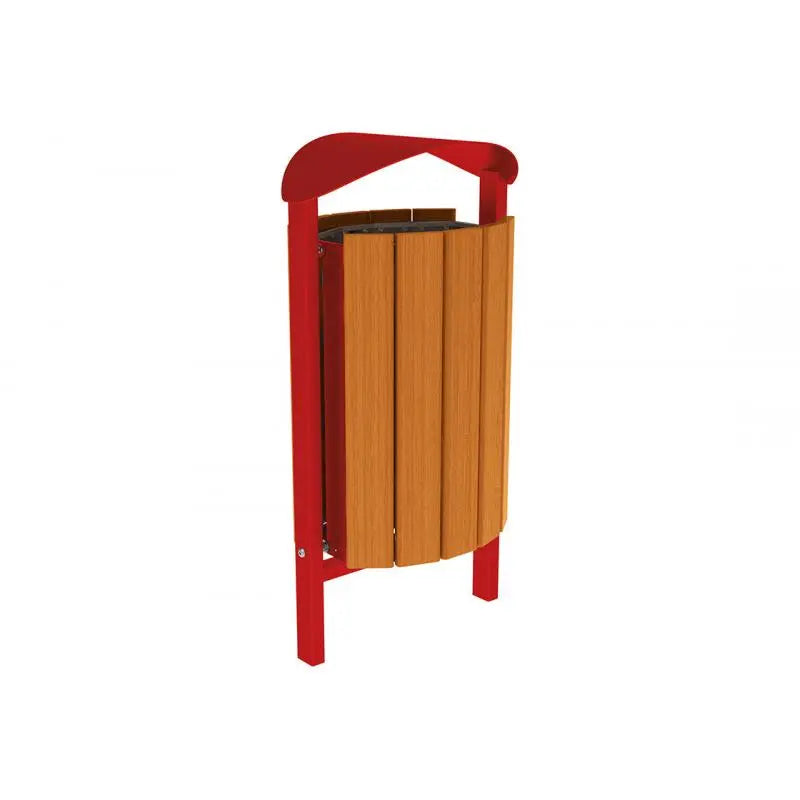 Corbeille Silaos acier et bois 50L