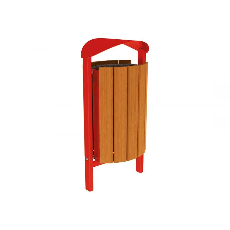 Corbeille Silaos acier et bois 50L