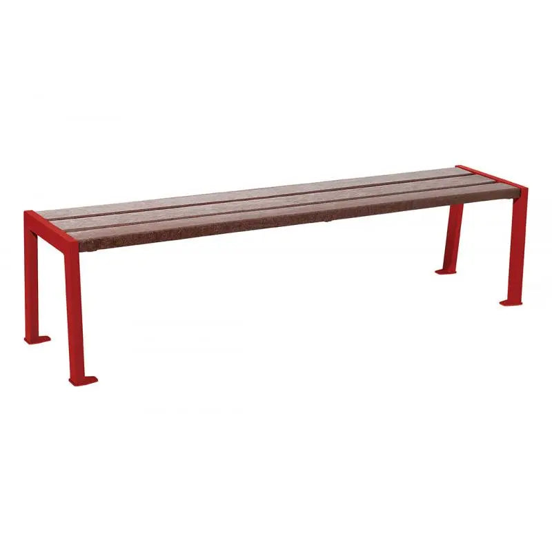 Banquette Silaos acier et plastique recyclé