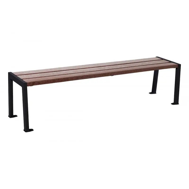 Banquette Silaos acier et plastique recyclé