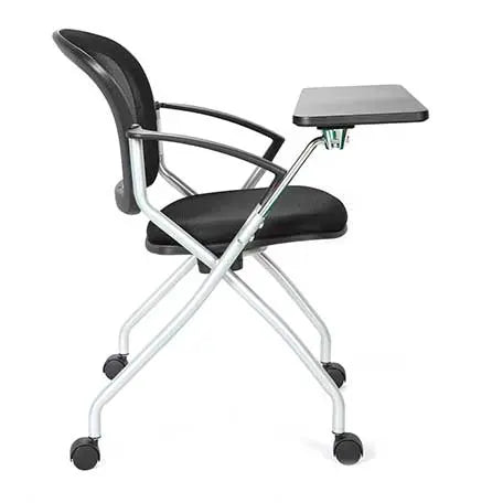Chaise roulante avec tablette-écritoire Spacemesh (lot de 2) - France Collectivités